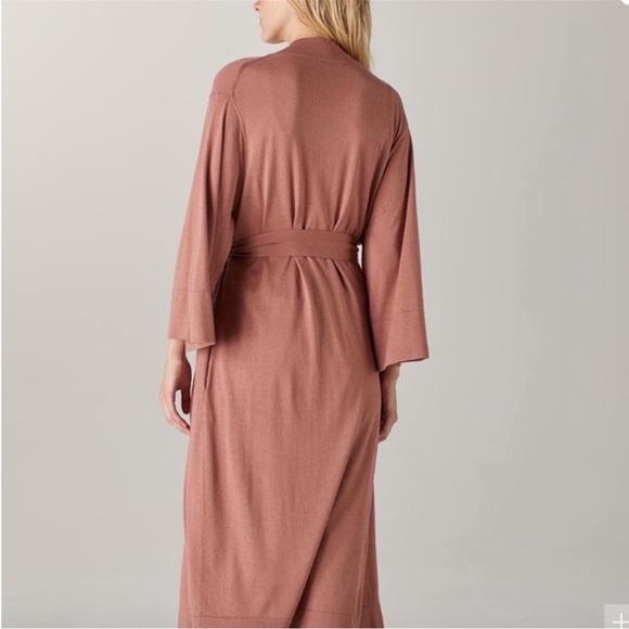 NAADAM khimori silk cashmere robe lounge cozy luxe - Picture 2 of 9